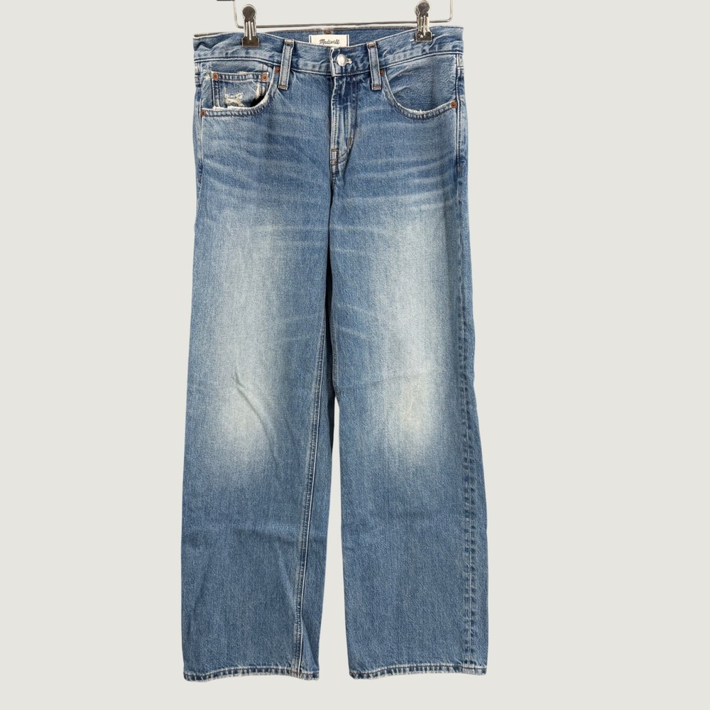 Madewell The Low Rise Loose Jean Size 26 Blue Denim 30.5" Inseam